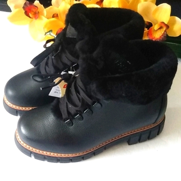OSCAR SPORT HAND MADE ITALIAN LEATHER FUR LINED ANKLE BOOTS SIZE 6.5 NWT - Picture 10 of 14